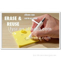 2015 hot sale square shape silicone rewritable memo pad
